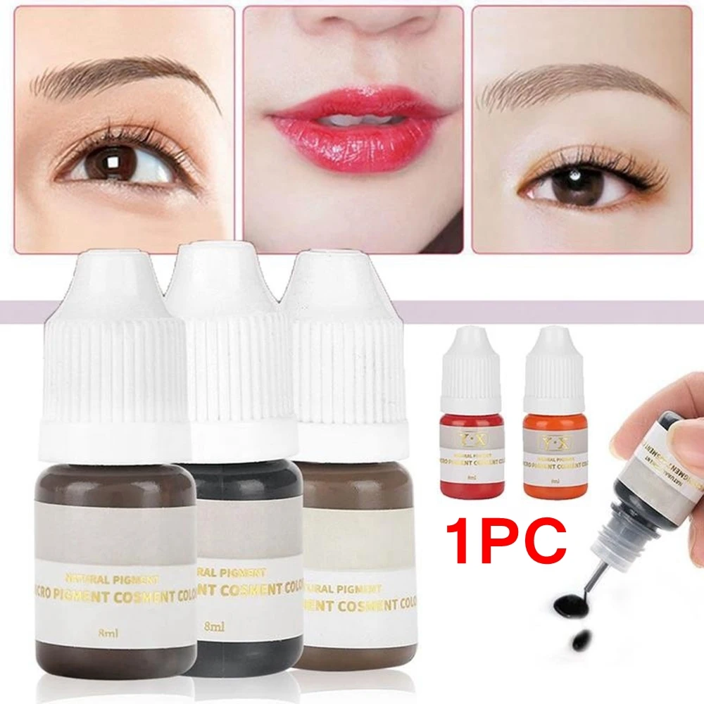 22 Color Semi Permanent Makeup Eyebrow Inks Lips Eye Line Tattoo Color Microblading Pigment Eyebrow Tattoo Body Art Color Inks