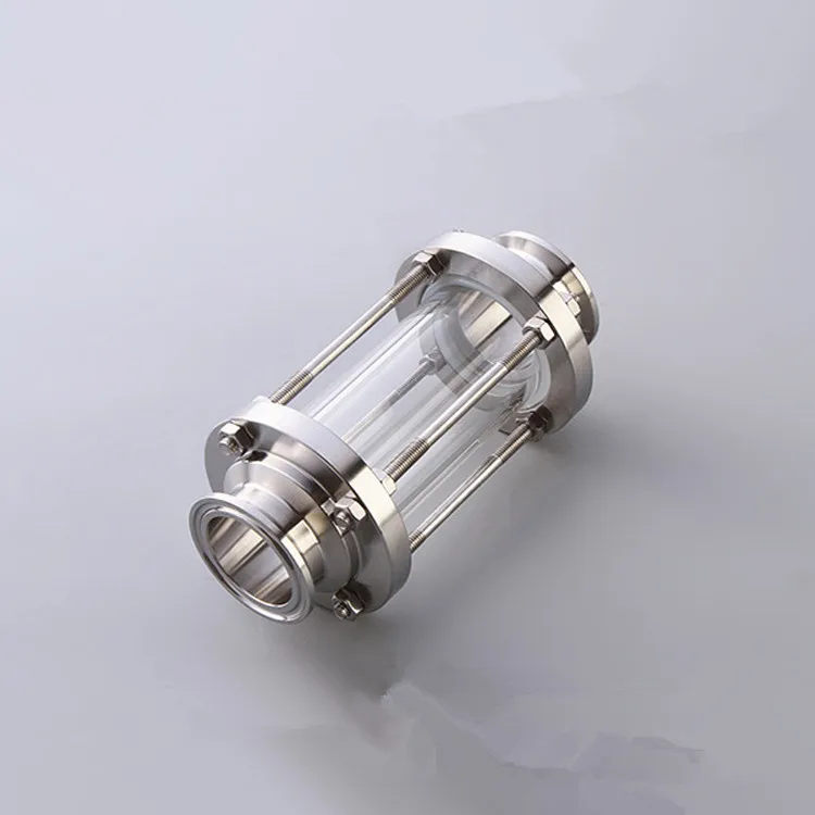 

1.5" Tri Clamp Fit 38mm Pipe OD Clover Sanitary Flow Sight Glass Diopter SS304 Stainless Steel Fitting Homebrew Diary