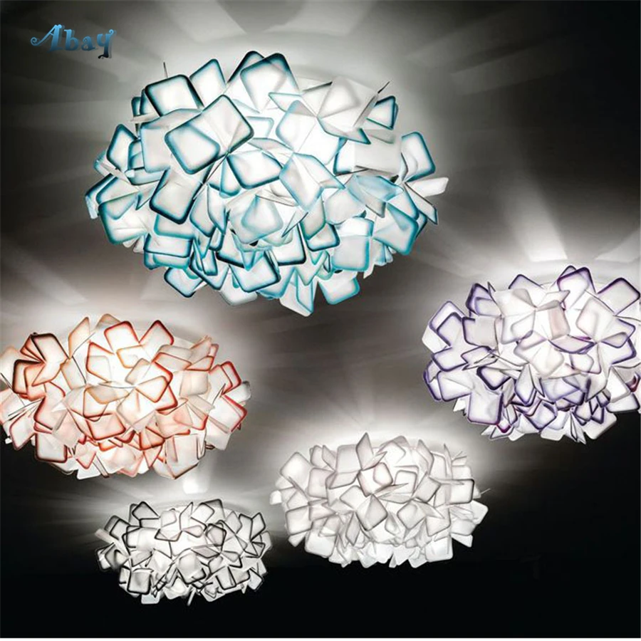 Novelty Lighting Hanging Lamp for Dining Room living room Creative Acrylic flowers Pendant lights