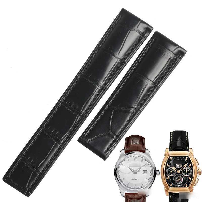 WENTULA watchband for Carl F. Bucherer MANERO PATRAVI alligator  skin /crocodile grain  watch band