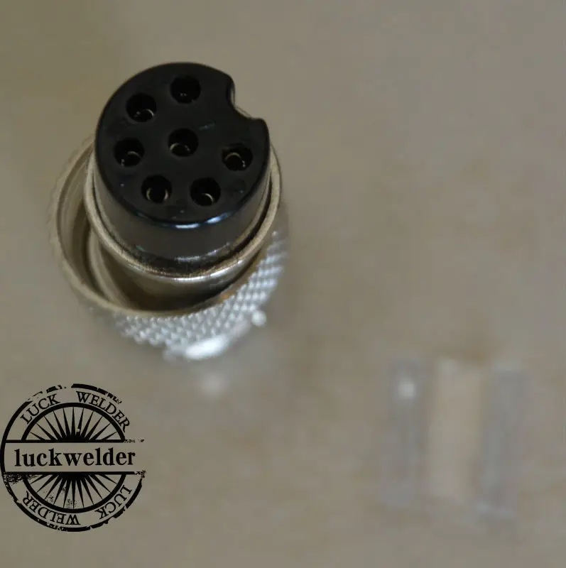 7 pins connettore aria per torcia al plasma di saldatura tig aria torcia connettore 2 pz