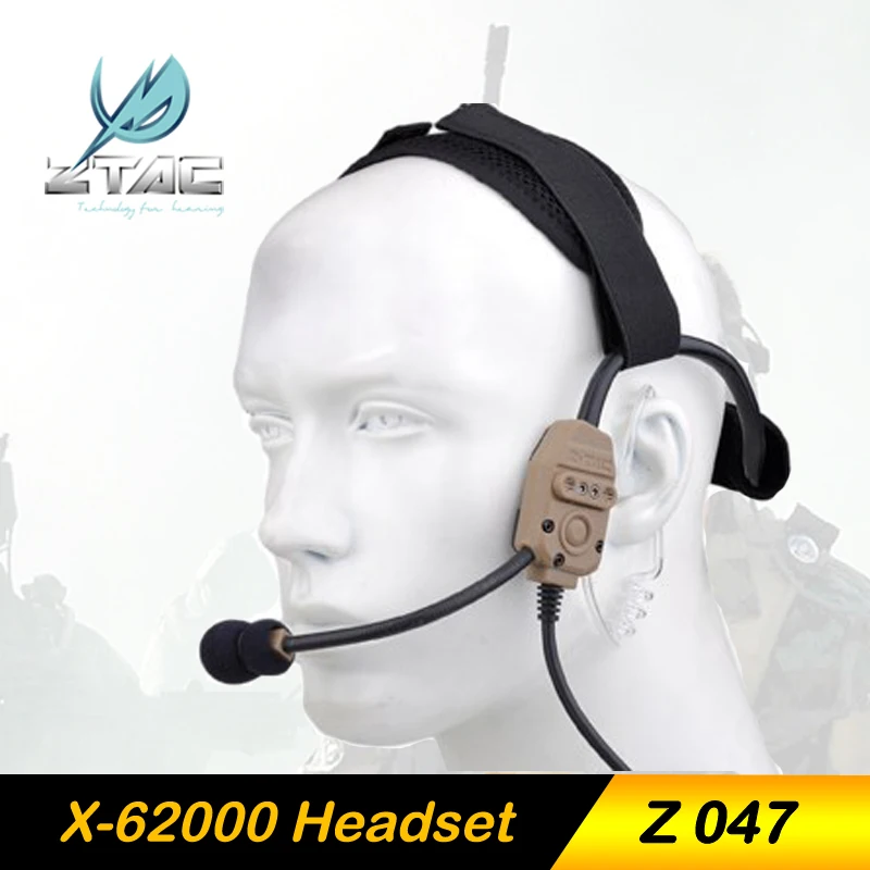 Z-TAC Softair Earphone Element Z-TAC X-62000 Headset Hunting Tatical Military Arsoft Z Tactical Midland PTT Radio Set Headphone