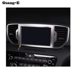 Car Middle Console Central Control Navigation Air-Condition Volume Switch Trim Frame Hoods For Kia Sportage KX5 2016 2017 2018