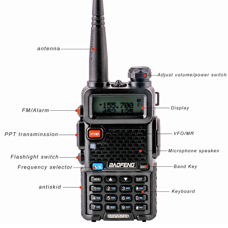 Baofeng UV-5R Hunting 10km Mini CB Radio Long Range Walkie Talkie Professional UV 5R Handheld Toky Woky Ham Radio Transceiver