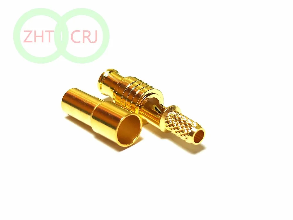 Imagem -06 - Plugue Macho rf Mcx Conector de Crimpagem Plugue para Rg316 Rg175 Lmr100 Reto Banhado a Ouro 100 Peças