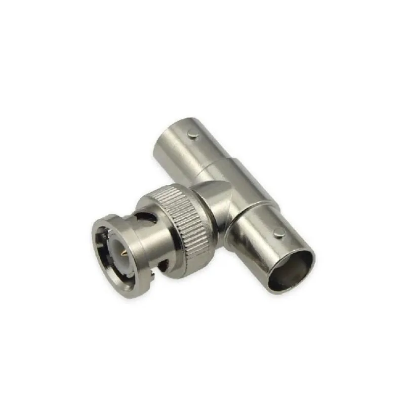 2 Stuks Haakse Tee Bnc Junction Vrouwelijke Mannelijke Cctv Bnc Connector Rg58 Rg59 Rg6 Connector