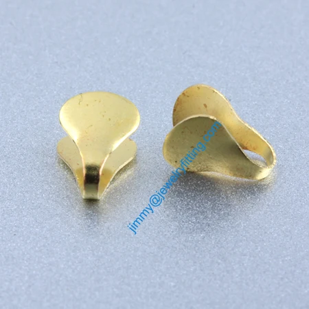 2013 jewelry findings Base metal foldover crimps Chain end caps for chain welding die struck shipping free