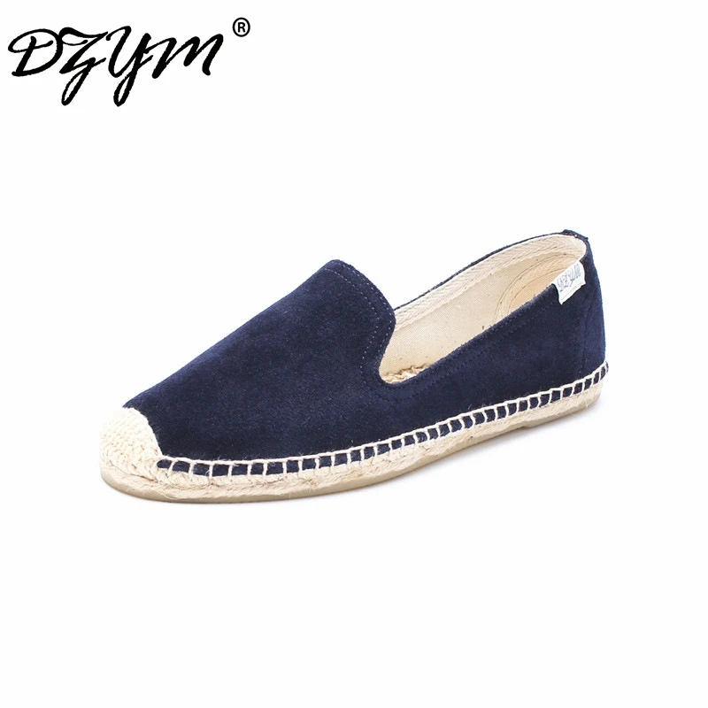 

DZYM New Spring Summer Cow Suede Women Flats Leisure Loafers High Quality Shallow Sneakers Smoking Shoes Zapatos Mujer