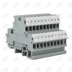 10pcs Double terminal MBKKB2.5 MBKKB-2.5 voltage Wire Cable Terminal 2.5 square double connection line copper