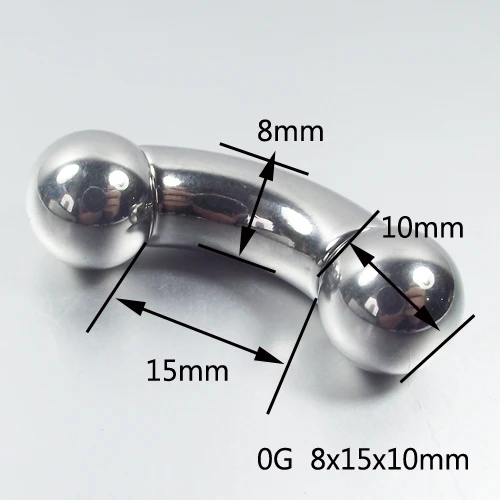1 Piece Big Size Stainless Steel Captive Bead Hoop Ring Straight Barbell Rings PA Ring Nose Rings Body Piercing Jewelry