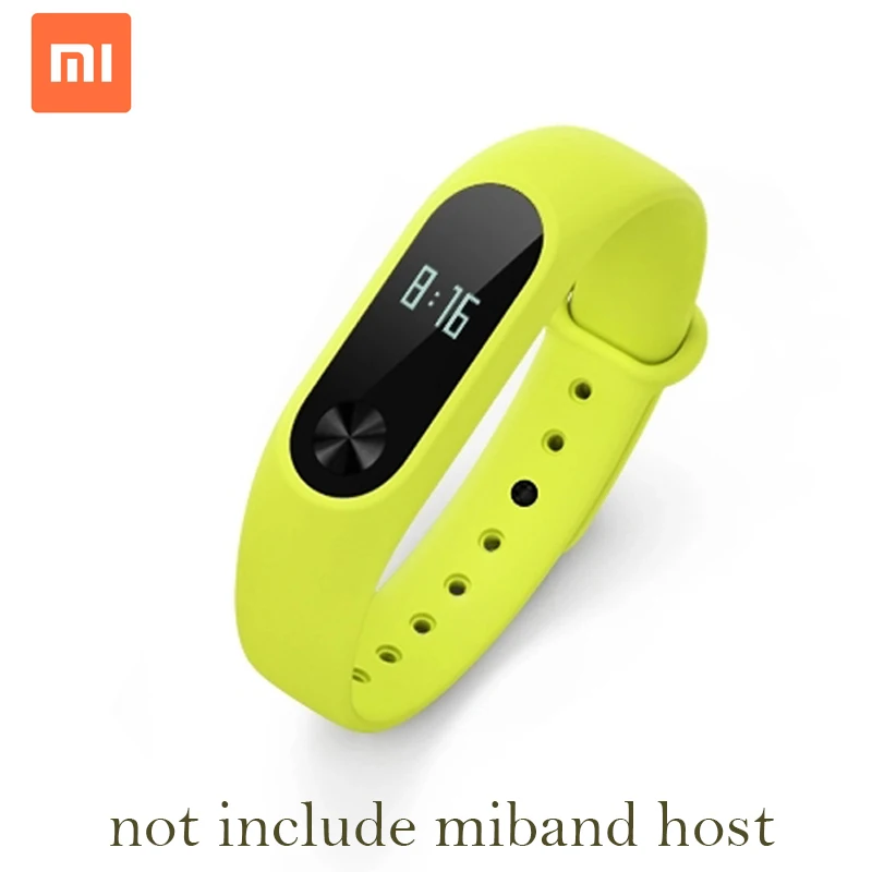 Ремешок силиконовый для Xiaomi Mi Band 2, цветной браслет для Mi Band 2, аксессуары для Xiaomi band 2, 100% оригинал