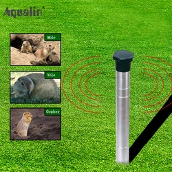 Repelente ultrasónico de animales, Control de plagas para el hogar, jardín, césped, lunares, serpientes, Vole,Gopher, novedad, 32052