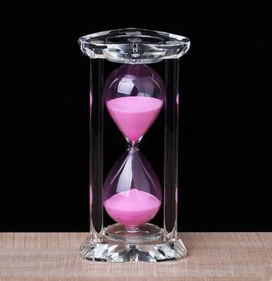 Free shipping glass sandglass timer creative valentine's day gift birthday gift hourglass for 30 minutes