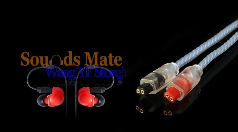 Посеребренный 6N OFC кабель для аудио техники ATH IM04 IM03 IM02 IM01 IM50 IM70 наушники 4 цвета на выбор