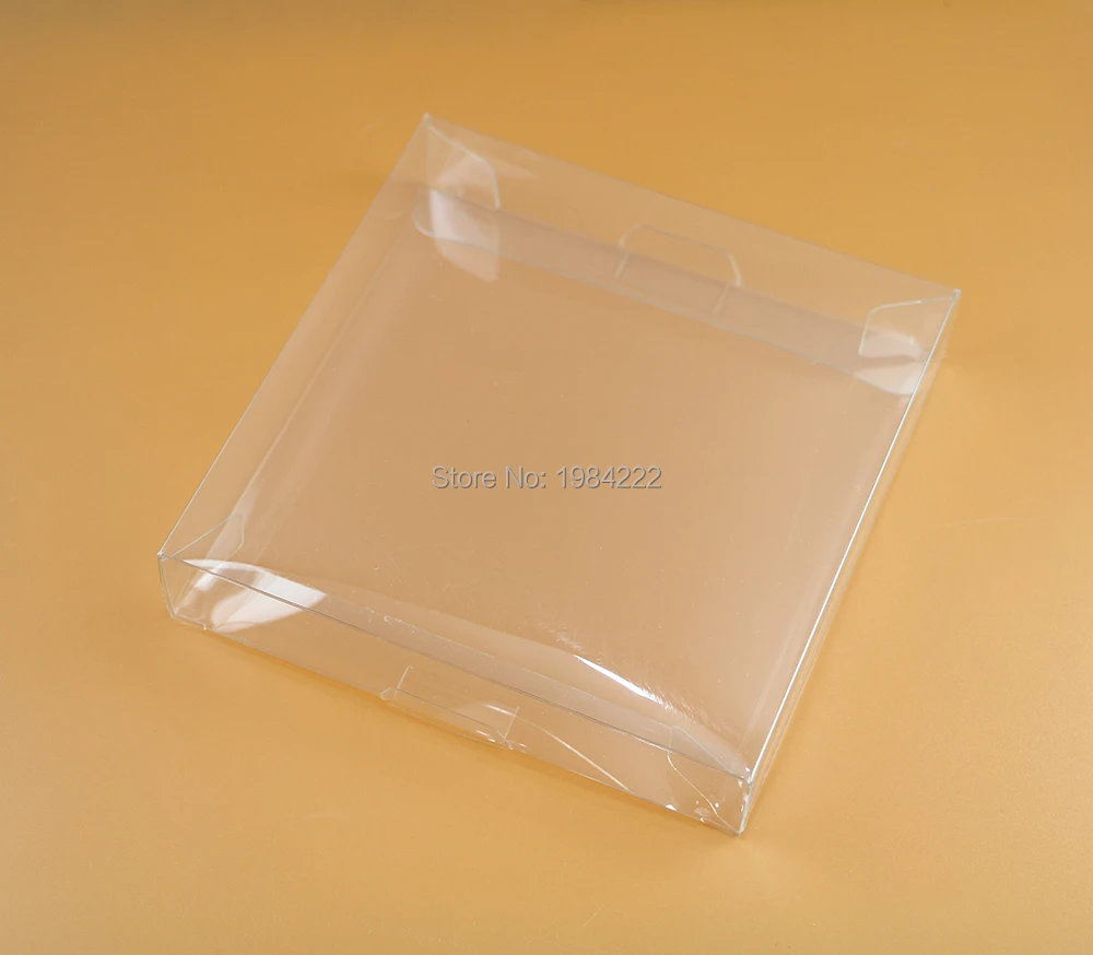 

50pcs/lot Clear transparent for Game Cartridge box Protector Case CIB plastic PET Protector for GBA GBC