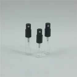 50 sztuk/partia 2ml i 3ml mini szklane butelki perfum próbki zapachy butelka z rozpylaczem wielokrotnego napełniania zapach szklany atomizer butelki perfum fiolki