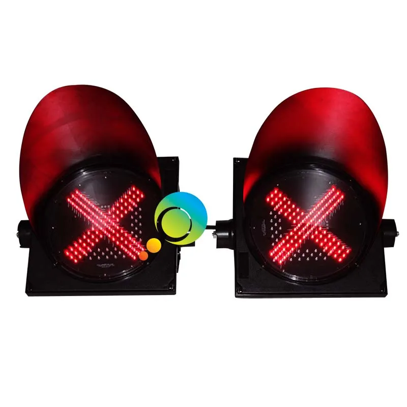 300MM toll station guidance traffic signal lights LED green arrow red cross light