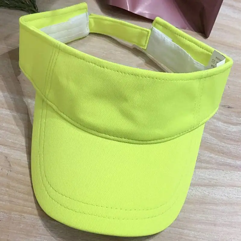 Men Womens Sport Visor Caps Sun Visor Hat Mesh Breathable Neon Orange,Neon Pink,Lavender Neon Yellow Green