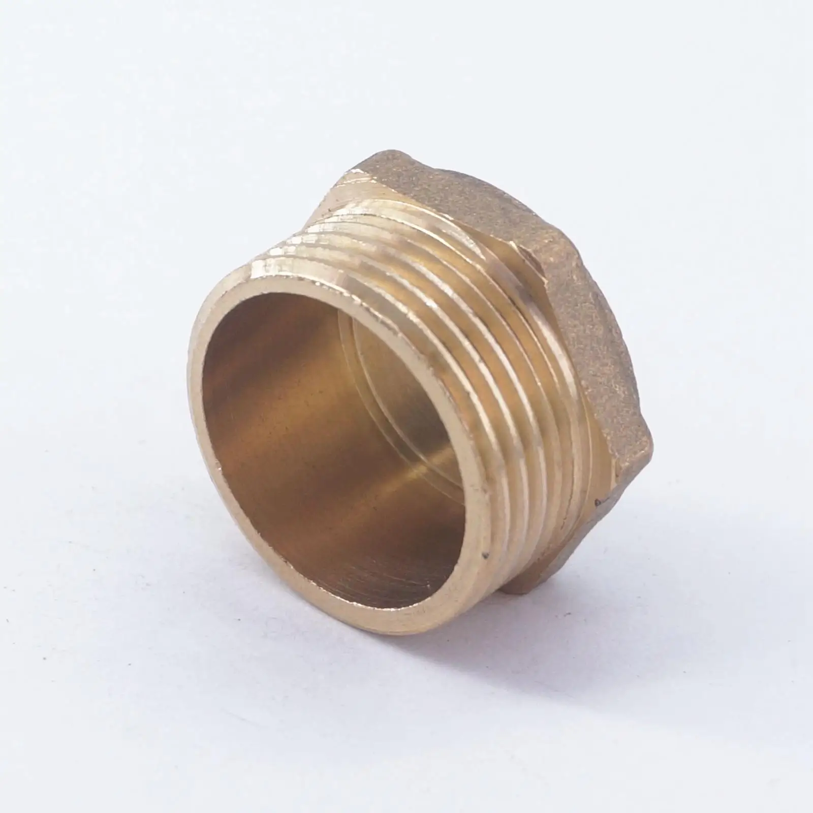 3/4" BSPP Male Brass Pipe Countersunk Plug Outer Hex Socket End Cap Stopper