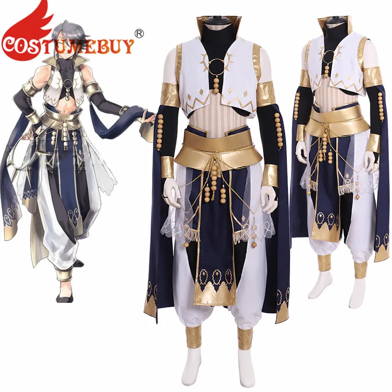 

CostumeBuy Game Fire Emblem Heroes Indigo Dancer Cosplay Costume Adult Men Halloween Carnival Fancy Full Set Costume Custom Made