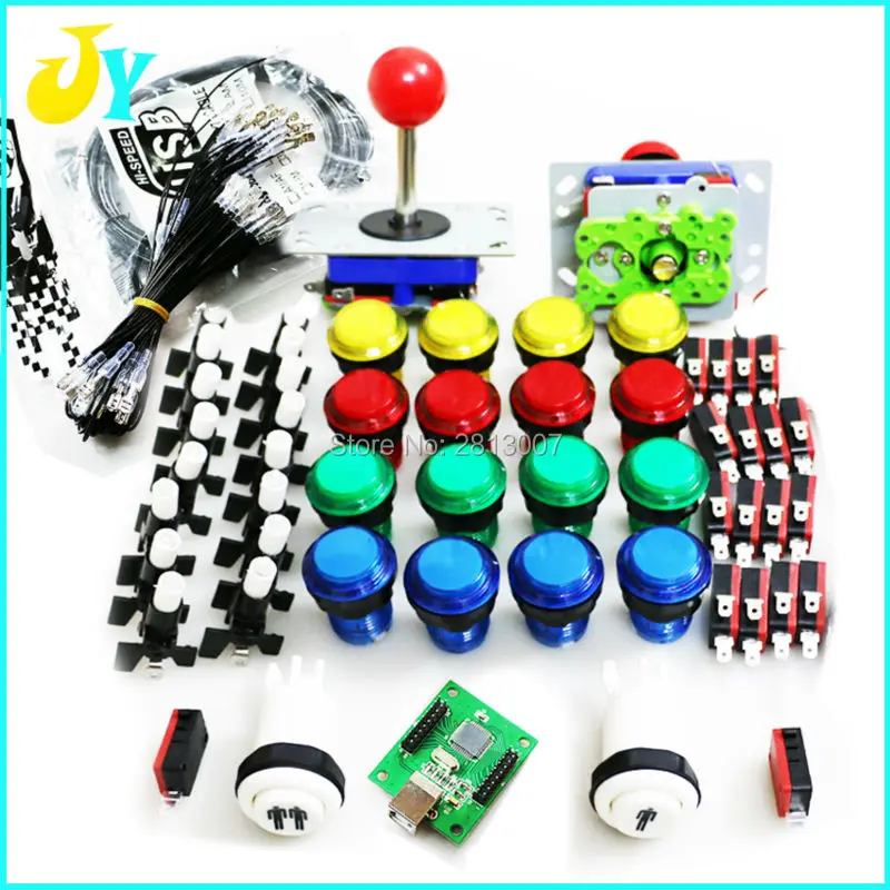 

Jamma Mame DIY KIT for PC PS3 Raspberry pi Arcade USB controller with ZIPPY joystick 12V LED button to Arcade cabinet kit