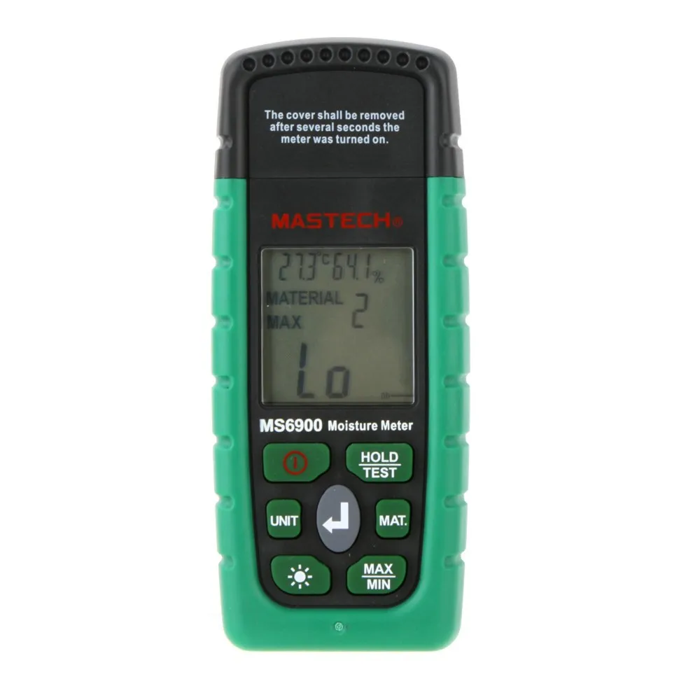 

Mastech MS6900 higrometre Mini Digital Moisture Meter Wood/ Lumber/Concrete Buildings Humidity Tester with LCD Display