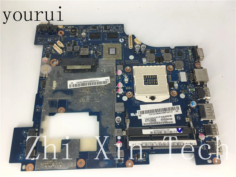 Yourui-motherboard for Lenovo G570 laptop, Motherboard, hm65, DDR3, pwg2, la-6753p, Rev 1.0, fully tested, free shipping