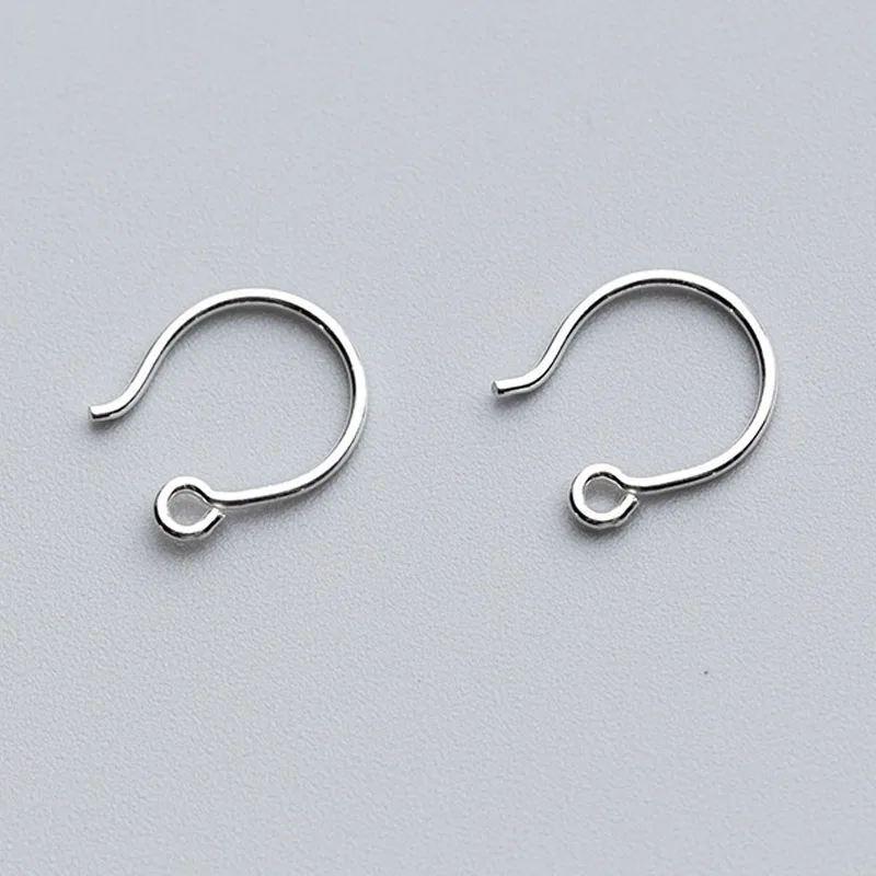 2pairs/lot 100% 925 Sterling Silver Earring Hooks Fashion European Ear Wire Hook For Women Jewelry Make DIY Fancy Birthday Gift