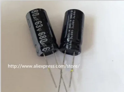 

20pcs/Lot 680UF63V 13*25 DIP Electrolytic capacitors best quality