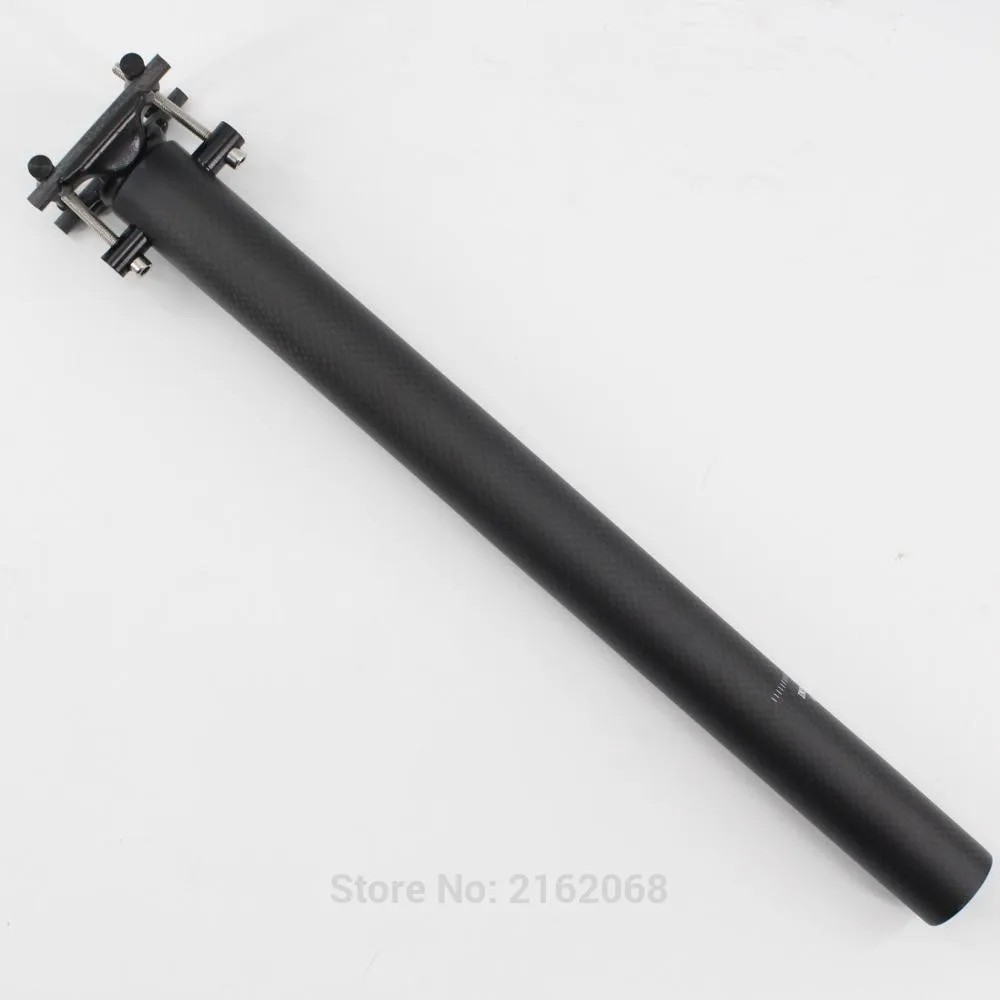 New Mountain folded bike matte 3K full carbon fibre bicycle seatpost carbon MTB parts 27.2/30.8/31.6/33.9/34.9mm*400mm