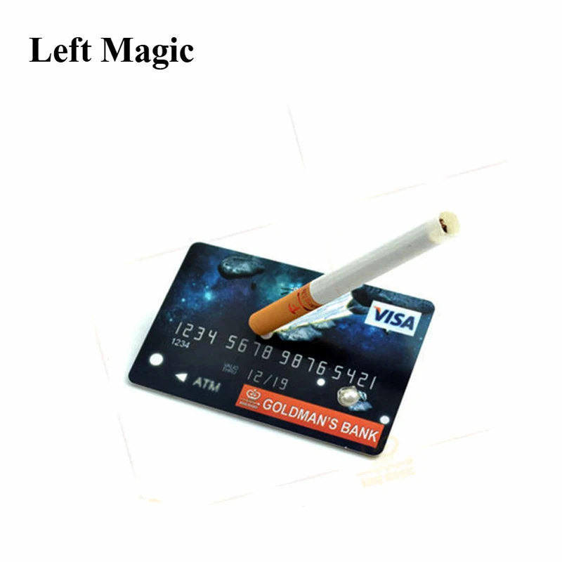 Credit Card Floating Cigarettes Magic Tricks Suspend Credit Card Close Up Stage Props Magician Magic Profesional Illusion