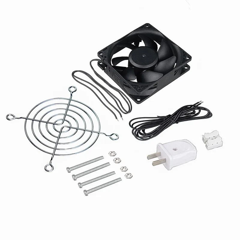 

Gdstime 100Pcs 80mmx25mm 8cm Brushless EC Fan AC 110V 220V 240V EC Motor Cooling fan 8025