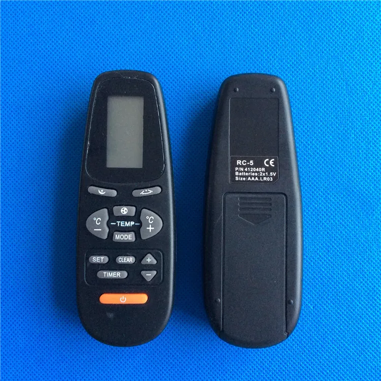 

Remote control RC-5 for Aux air conditioning new English version.