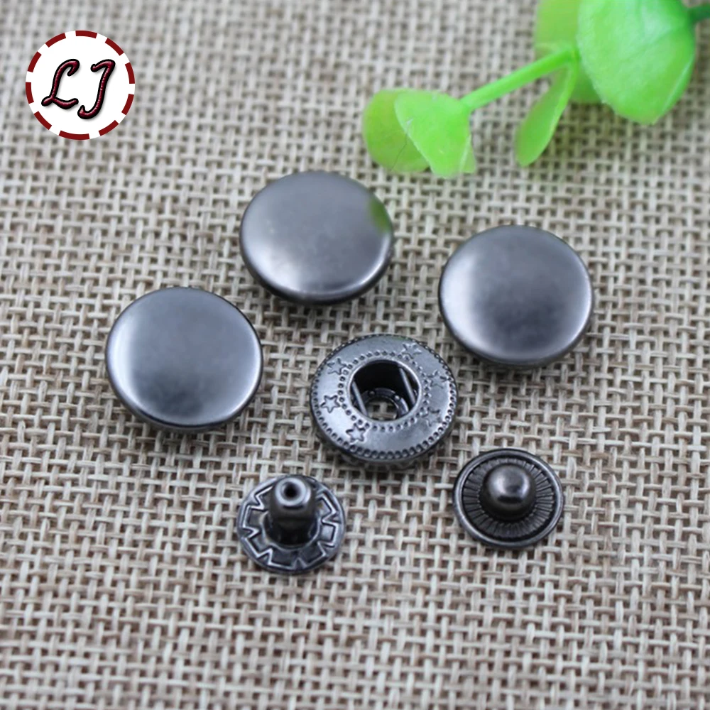 4 colors(each 30sets) Snap Buttons+4 Tools Metal Press Studs Snap Fasteners for Sewing Leathercraft Clothes Bags Bracelet Belt