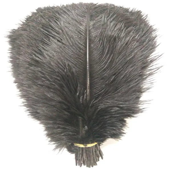 

Hot! 100 Pcs/lot long 12-14 inches / 30-35 cm black Color Ostrich Feathers ostrich plumes for party /wedding decorative