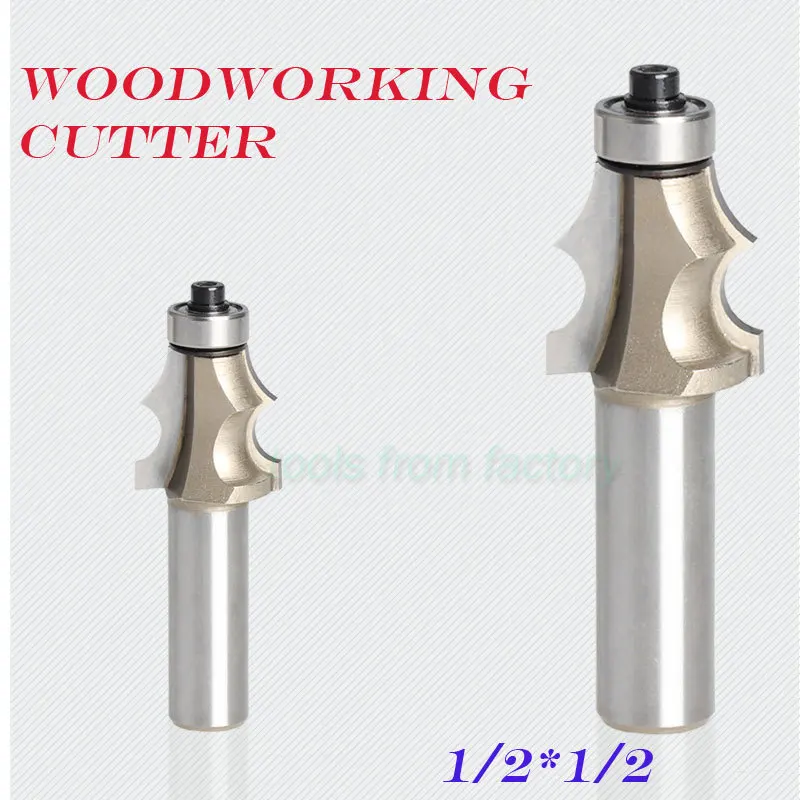 2pc 1/2*1/2 Lou Cutter a Line Knife Woodworking Engraving Machine Tools Milling Cutter Diversity Pattern Shank 1/2