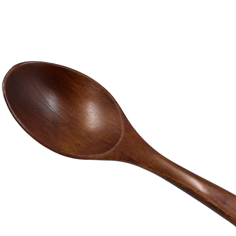 18Cm Natural Wooden Spoon Tea Honey Coffee Dining Cooking Mixing Soup Spoons Eco-Friendly Cute Home Kitchen Wooden Tableware