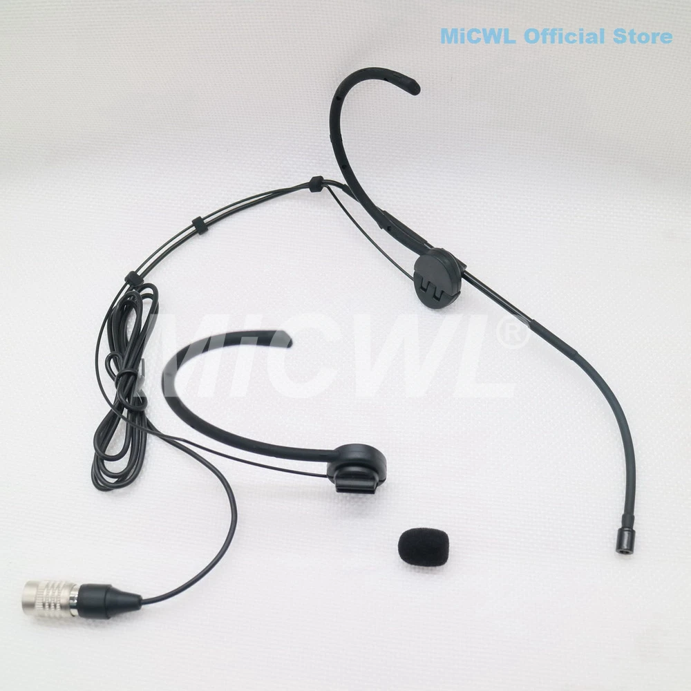 Headworn Microphone For Audio-Technica ATW AEW Wireless Body Pack Transmitter Foldable Headset Earset Mic MiCWL ATM73