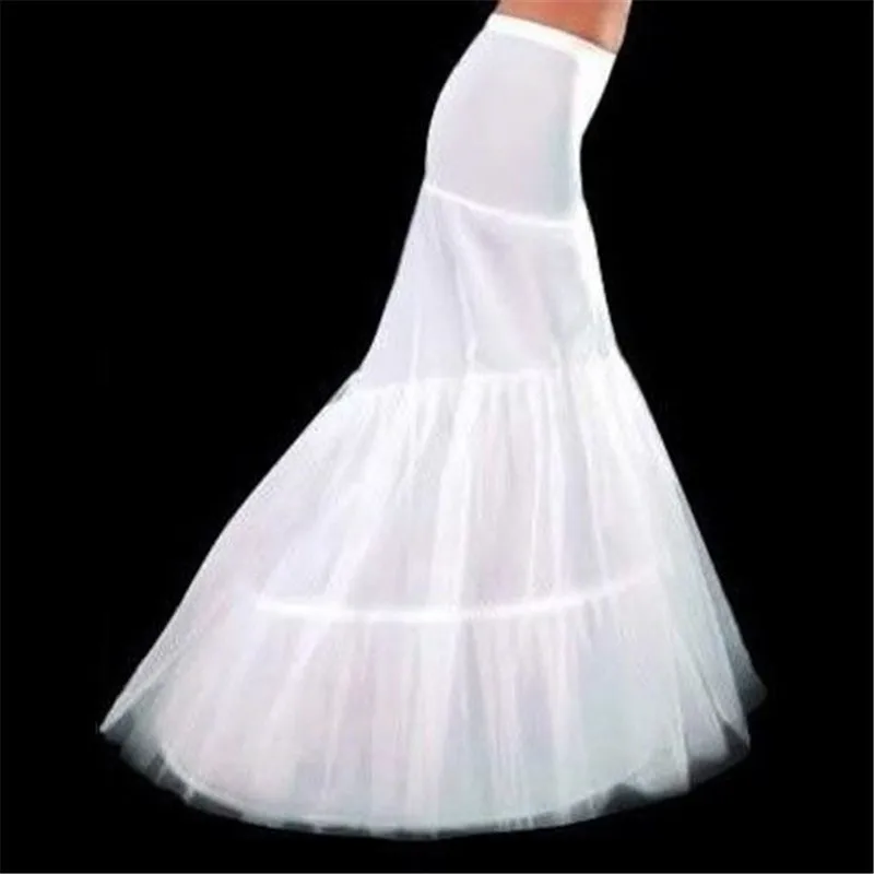 Novia Enaguas Underskirt Wedding Skirt Slip Wedding Accessories Chemise 2 two Hoops For Mermaid Train Dress Petticoat Crinoline