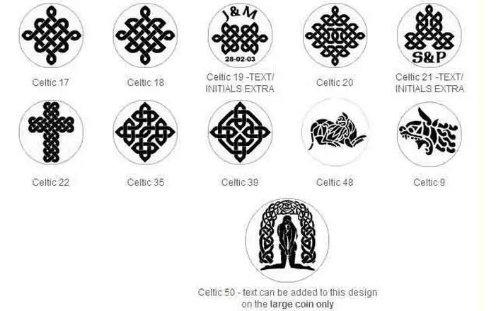 Celtic Wax Seal Stamp Without Handle DIY Ancient Seal Retro Stamp Wedding Invitation Antique Stamp head