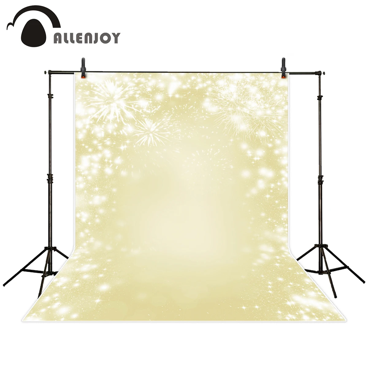 Allenjoy photography backdrop glitter fireworks happy new year Bokeh background photo studio new design camera fotografica