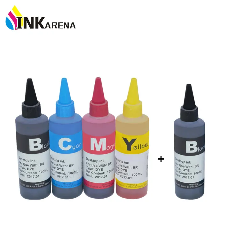 5 x 100ml PGI450 CLI451 CISS Refill Cartridge Dye Ink For Canon PIXMA MG5440 IP7240 MX924 MG5540 MG5640 MG6640 Inkjet Printer