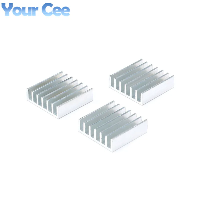 20pcs/5pcs 20*20*6mm Silver Radiator Cooling Fin Aluminum Cooler Heatsink Heat Sink 20X20X6mm