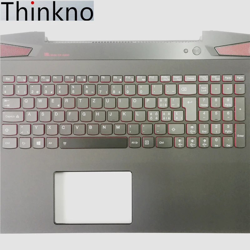 Imagem -05 - Teclado do Portátil para Lenovo Ideapad Y70 Y7070 sw Teclado com Capa 5cb0g59807 Novo