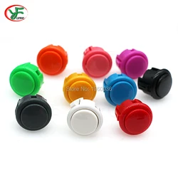 Arcade Push Button 30MM 24MM Game Switch Have Click Sound Microswitch PC /PS3 USB Joystick DIY SANWA Style Push Button Replace