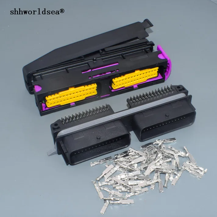 

shhworldsea 1set male female 56pin Auto male and female ECU connector 211PC562S0008 211PC562S8009 211PL562L0011