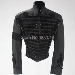 Rare Classic MJ MICHAEL JACKSON CUSTOM BLACK ENGLAND STYLE JACKET IN 1998