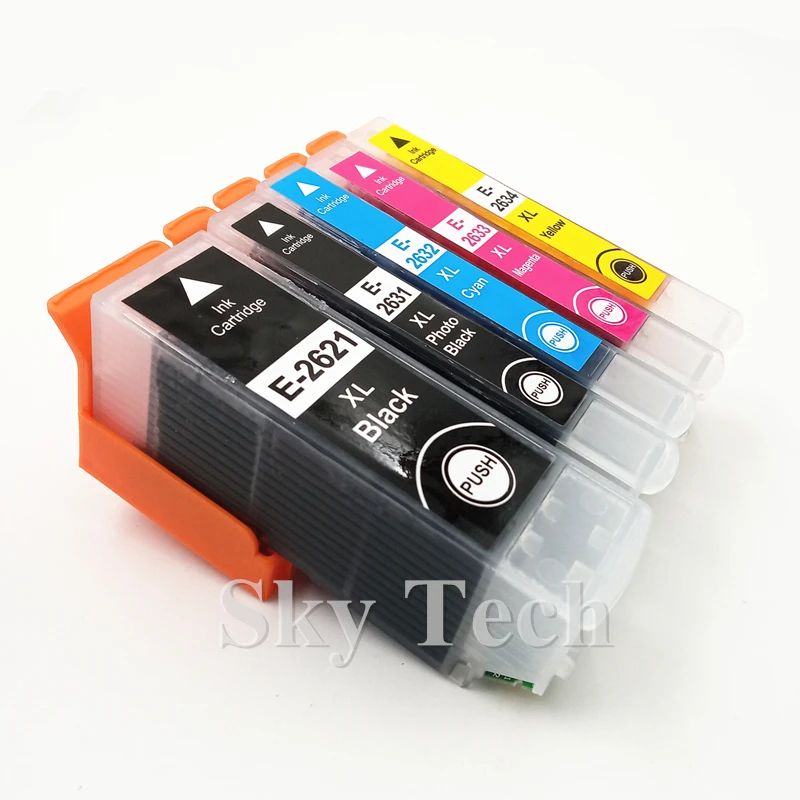 26XL 2621XL T2621 - T2634 Compatible Ink Cartridges For Epson XP-510 XP-520 XP-600 XP-610 XP-620 XP-700 XP-710 XP-800 XP-810