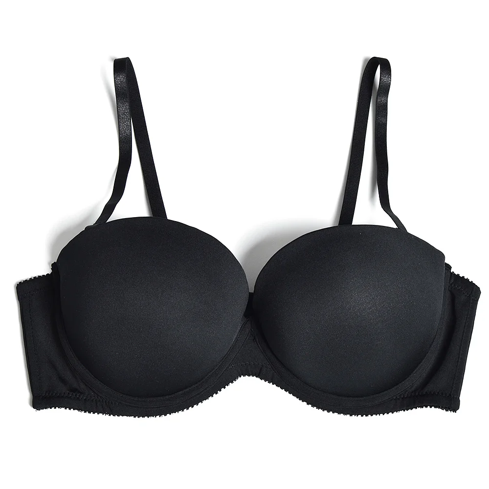 Sujetador de realce sin tirantes para mujer, sostén Sexy de boda multiposición, superacolchado, Halter, talla 32, 34, 36, 38, 40, 42, A, B, C, D, E,