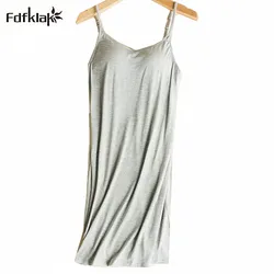 Female nightgowns lingerie sleepwear nightwear women summer dress sleeveless model cotton shirt women's night vetement femme